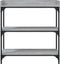 vidaXL - Wandtafel - met - schappen - 75x30x80 - cm - grijs - sonoma - eikenkleurig