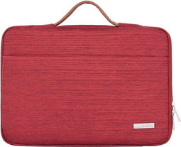 Laptophoes 13 Inch Handvat – Geschikt voor o.a Macbook Pro 13 Inch 2009-2012 & Macbook Air 2008-2017 – Laptop Sleeve Hoes Case – Laptop Sleeve – Rood