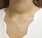Glams Ketting Letter H 41 + 4 cm - Gerhodineerd Zilver