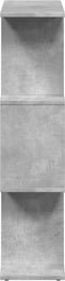 vidaXL - Kamerscherm - / - boekenkast - 3-laags - 70x24x97 - cm - hout - betongrijs