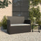 vidaXL - Tuinbank - met - kussens - 105 - cm - poly - rattan - zwart