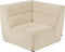 J-Line hoekzetel Grid - hout/schuim - beige