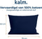Kalm Kussensloop - 60x70 cm - 100% Katoen - Vochtregulerend - Blauw/Wit