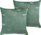 YUZURI - Sierkussen set van 2 - Donkergroen - 45 x 45 cm - Fluweel