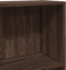 vidaXL - Boekenkast - 60x24x143 - cm - bewerkt - hout - bruin - eikenkleur