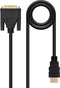 Nanocable HDMI - DVI, 3m DVI A Zwart