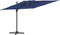 vidaXL - Zweefparasol - met - dubbel - dak - 300x300 - cm - azuurblauw