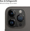 imoshion 2 Pack Camera lens protector| - Screenprotector Geschikt voor - |iPhone 15 Pro, iPhone 15 Pro Max| - |Zwart|