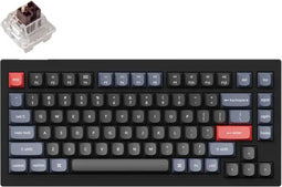 Keychron V1 - Mechanisch Toetsenbord - QMK/VIA Ondersteuning - Frosted Black