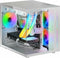 Mars Gaming MC-VIEWW - Mini Tower PC - Micro-ATX Mini-ITX - Gehard glas - Wit