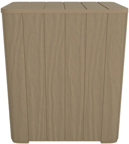 vidaXL - Tuintafel - met - afneembaar - deksel - polypropeen - lichtbruin