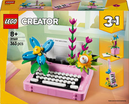 LEGO Creator 3in1 Typemachine met bloemen - 31169