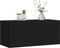 vidaXL - Wandkast - 80x36,5x35 - cm - bewerkt - hout - zwart