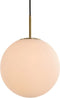 Light & Living Hanglamp Medina - Wit Glas - Ø30cm - Modern - Hanglampen Eetkamer, Slaapkamer, Woonkamer