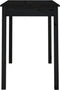 vidaXL - Eettafel - 110x55x75 - cm - massief - grenenhout - zwart