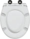 vidaXL - Snelle - Ontgrendelbare - Toiletzitting - met - Zachte - Sluiting - Duroplast - Wit