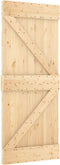 vidaXL - Schuifdeur - met - beslag - 80x210 - cm - massief - grenenhout