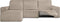 Hoes voor chaise longue met korte armleuning links Eysa ROC Lichtbruin 120 x 120 x 360 cm