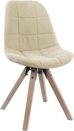 Keukenstoel Dekodonia Polyester Katoen Hout (47 x 55 x 85 cm)