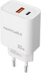 Nanocable 10.10.2011 - Wandlader - 30W Quick Charge USB-A en USB-C - Wit