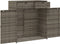 vidaXL - Tuinkast - 105x55x113 cm - PE-rattan - grijs