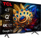 TCL 43C61B - Ultra HD TV - QLED PRO 4K HDR Dolby Vision - Zwart