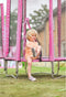 Plum Junior - Trampoline met veiligheidsnet - 4ft - Roze