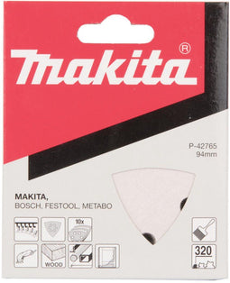 Makita P-42765 - Aluminiumoxide schuurvel - Calcium stearaat - Geschikt voor gelakt hout en kunststof