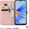 iMoshion Hoesje Geschikt voor Oppo A17 Hoesje Met Pasjeshouder - iMoshion Mandala Bookcase - Rosé Goud