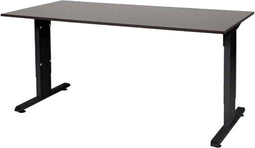 Verstelbaar Bureau - 160x80 logan - zwart frame