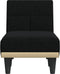 vidaXL - Chaise - longue - stof - zwart