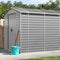 vidaXL - Tuinschuur - 191x640x198 - cm - gegalvaniseerd - staal - lichtgrijs