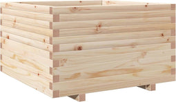 vidaXL - Plantenbak - 80x80x49,5 - cm - massief - grenenhout