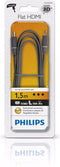 Philips SWV4452S - Platte HDMI kabel - 1.5 meter - Grijs