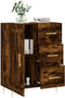 vidaXL - Dressoir - 69,5x34x90 - cm - bewerkt - hout - gerookt - eikenkleurig
