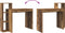 vidaXL - Bureau - met - Opslag - in - Oud - Hout - 100x40x90 - cm - van - Gefabriceerd - Hout