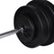 vidaXL - Barbell- - en - dumbbellset - 60,5 - kg