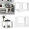 vidaXL - Salontafel - 40x40x30 cm - bewerkt hout - wit
