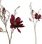 PTMD Magnolia Bloem Kunsttak - 46 x 20 x 86 cm - Wijnrood