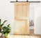 vidaXL - Schuifdeur - met - beslag - 100x210 - cm - massief - grenenhout