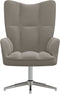 vidaXL Relaxstoel fluweel lichtgrijs