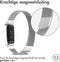 imoshion Milanees magnetisch bandje - Geschikt voor Fitbit Luxe - Zilver - M