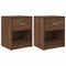 vidaXL - Nachtkastjes - 2 - st - met - lade - 40x34x50 - cm - bruin - eikenkleur