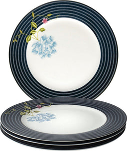 Laura Ashley Heritage Collectables Borden set van 4 - Dinerborden - Ø 26cm - Midnight Candy Stripe