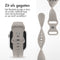 imoshion Siliconen⁺ bandje - Geschikt voor Apple Watch 1, 2, 3, 4, 5, 6, 7, 8, 9, 10 (42 mm), SE - 38/40/41 mm - Grijs - S/M