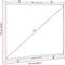 vidaXL - Projectiescherm - wandhangend - 72 - inch - 4:3
