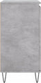 vidaXL - Dressoir - 60x35x70 - cm - bewerkt - hout - betongrijs
