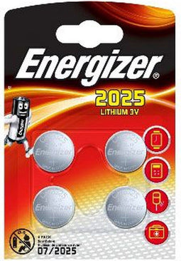 Energizer CR2025 - Knoopcel batterij - Lithium 3V (4 stuks)
