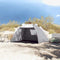 vidaXL - Strandtent - 2-persoons - waterdicht - snelontgrendeling - grijs