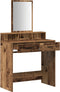 vidaXL - Kaptafel - met - lades - - - Vintage - hout - 79x41x140 - cm